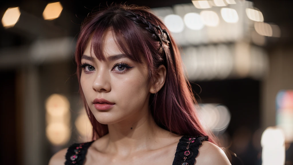 8k, realistic, ultra quality, beatiful asian girl, Stern anime girl, no background, no nude, no naked, (Highest Quality, Amazing Details:1.25), cinematic lighting, unique, whole body in picture, black gloves, high-quality, very long hair, hair intakes, makeup, lipstick, eyelashes, ultra detailed eyes, ultra detailed face, ultra detailed lips, ultra detailed lipstick, ultra detailed makeup, 18 years girl, blue eyes, pink hair, masterpiece, 8k,