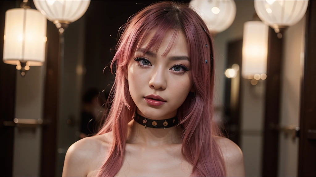 8k, realistic, ultra quality, beatiful asian girl, Stern anime girl, no background, no nude, no naked, (Highest Quality, Amazing Details:1.25), cinematic lighting, unique, whole body in picture, black gloves, high-quality, very long hair, hair intakes, makeup, lipstick, eyelashes, ultra detailed eyes, ultra detailed face, ultra detailed lips, ultra detailed lipstick, ultra detailed makeup, 18 years girl, blue eyes, pink hair, masterpiece, 8k,
