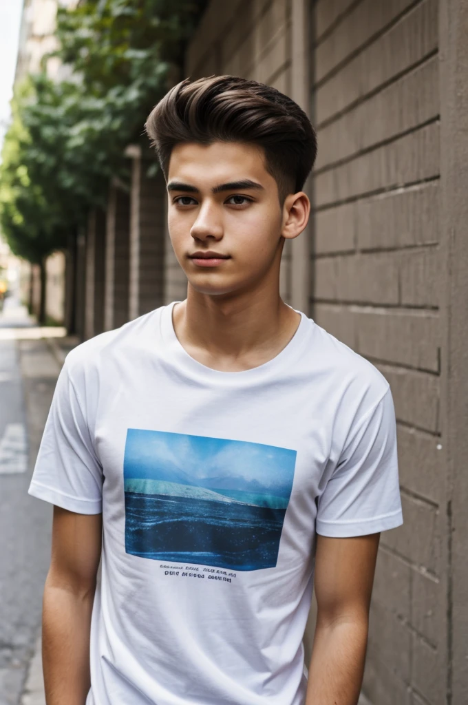 boy, 20 y.o, t-shirt, street