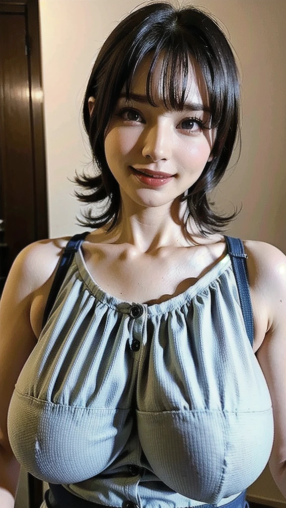 (high quality , Super detailed:1.2 ) , (Highly detailed beautiful face:1.4), ((Highest quality)), ((masterpiece)),smile ,beautiful woman, (be familiar with), perfect face、(8K, highest quality, masterpiece:1.2),(ultra high resolution:1.0),((Natural big breasts:1.2))