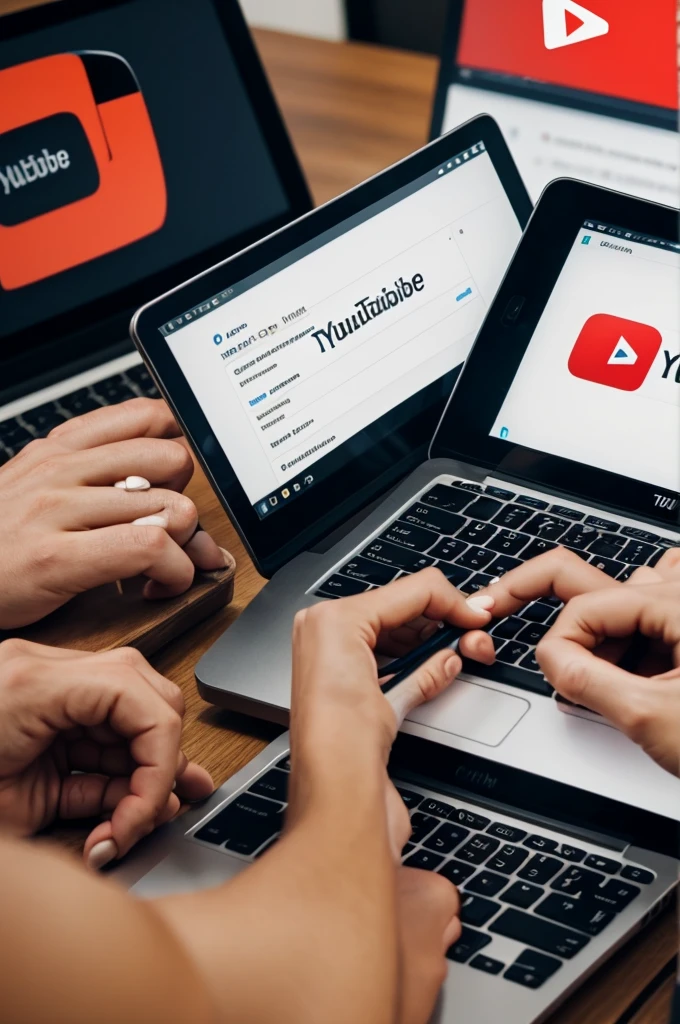 Create a realistic YouTube thumbnail where include marketing logo, money coin related picture.