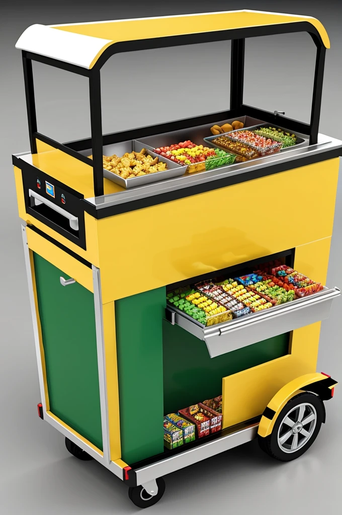 Animated snack cart