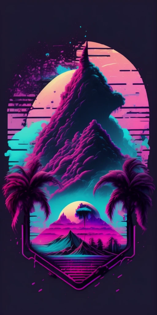 logotype design, vaporwave style, Aesthetics, chilly, Grieving, Lofi Style, ultra detaild, fund, scenery, highy detailed, 8K, HD