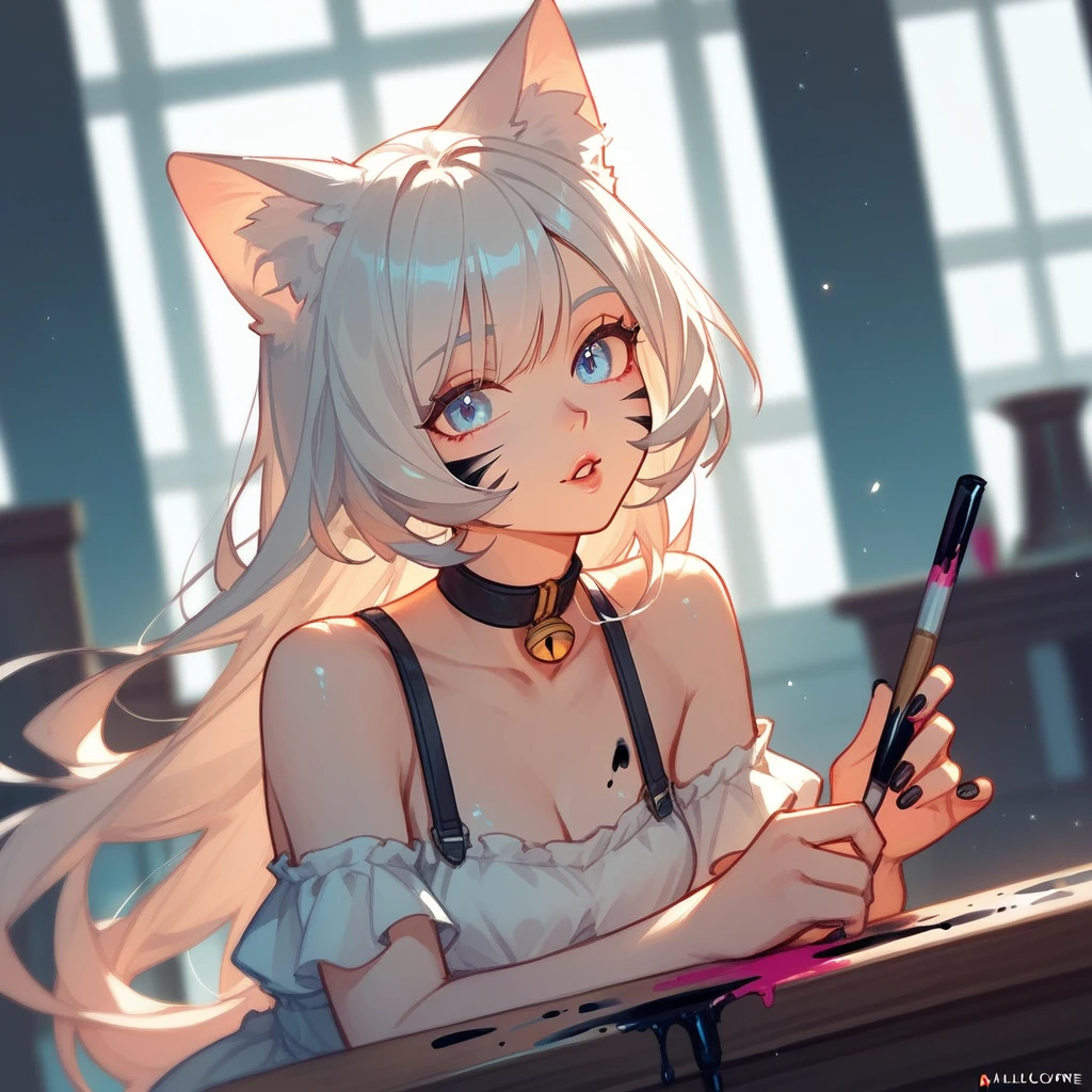 angelcore, cat girl, black paint splatters (score_9,score_8_up,score_7_up,score_6_up,score_5_up,score_4_up)
