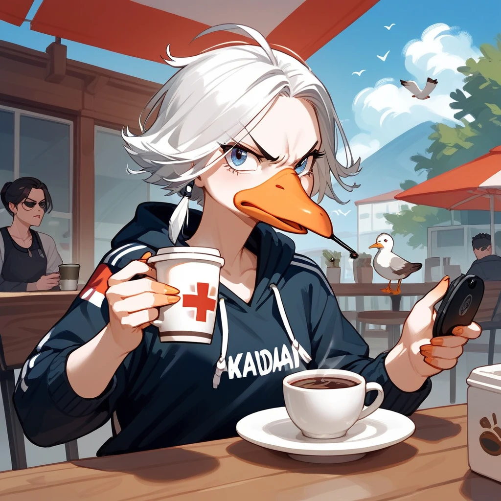 angry birds style, canada goose drinking coffee (score_9,score_8_up,score_7_up,score_6_up,score_5_up,score_4_up)