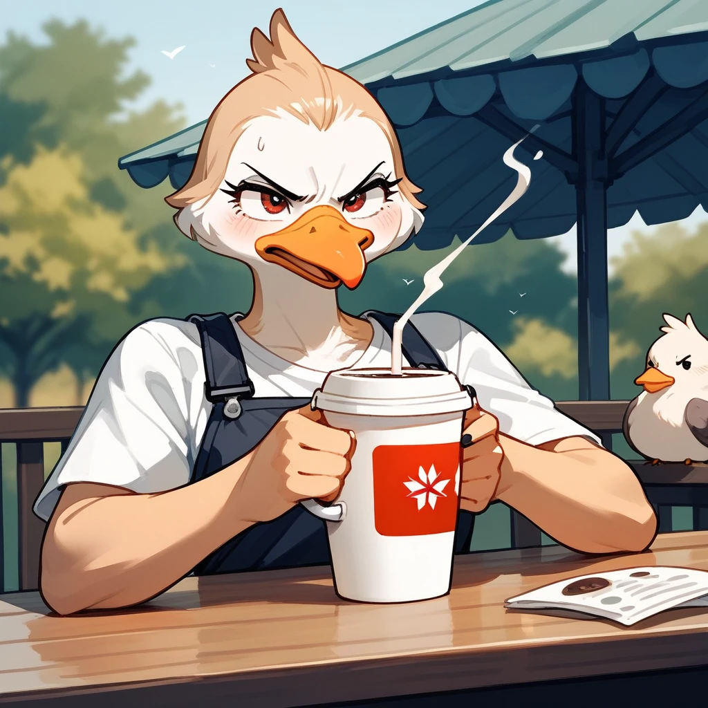 angry birds style, canada goose drinking coffee (score_9,score_8_up,score_7_up,score_6_up,score_5_up,score_4_up)