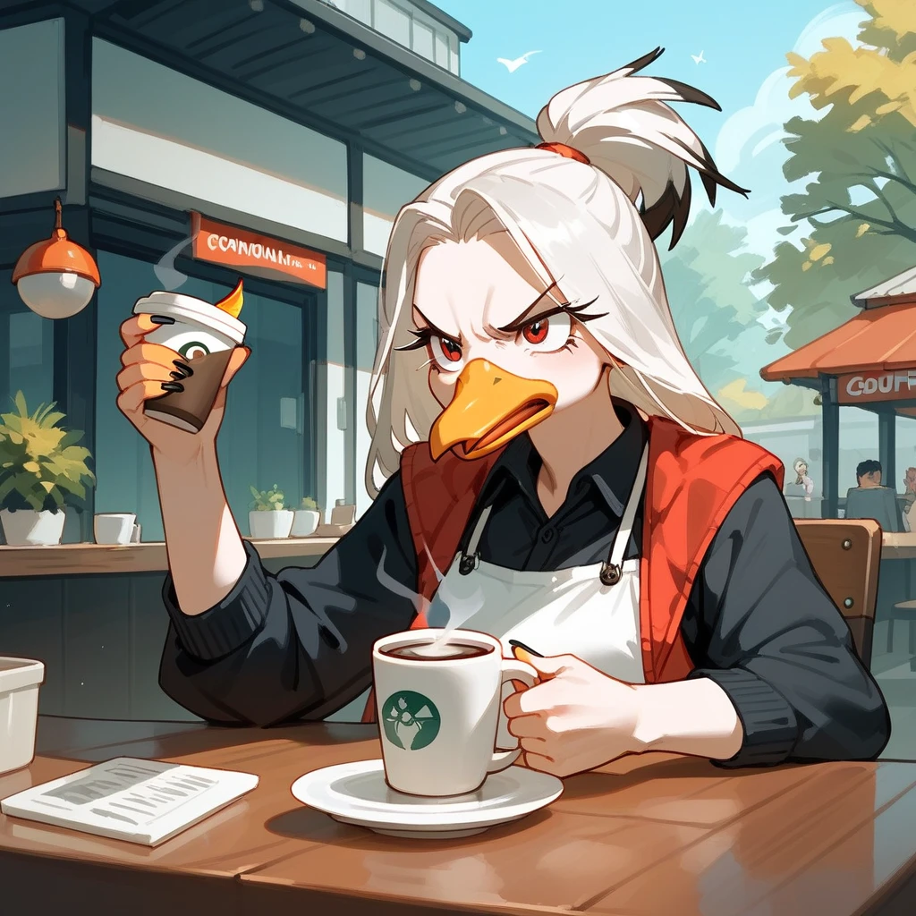 angry birds style, canada goose drinking coffee (score_9,score_8_up,score_7_up,score_6_up,score_5_up,score_4_up)