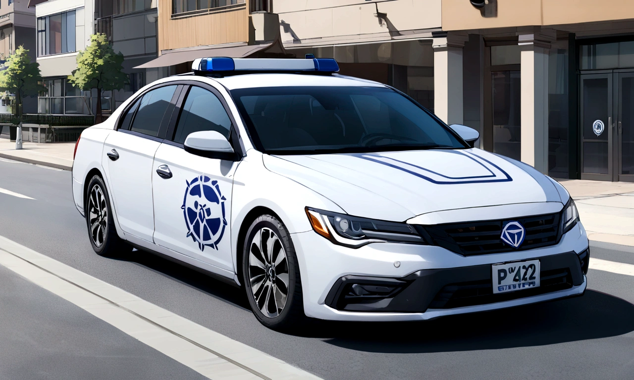 Undercover Police Car icon mark logo