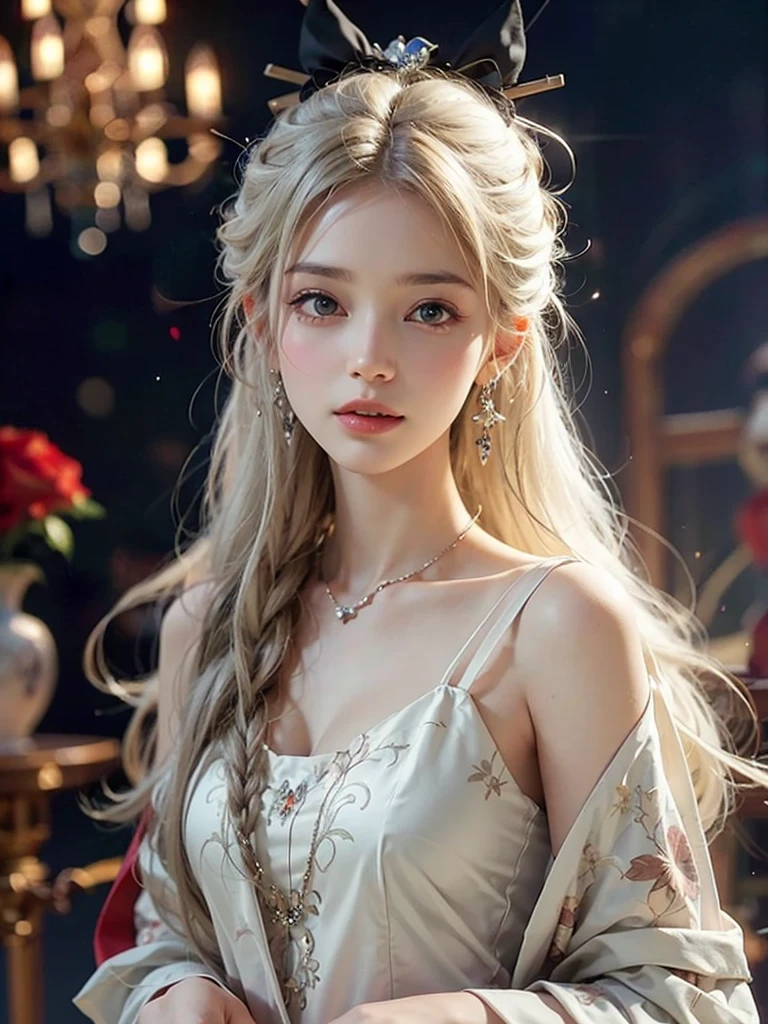 enlargement, split, masterpiece, best quality, almost perfect, (It&#39;s a perfect face:1.1), (high detail:1.1), drama, (1 person), Pale complexion, (Long, pure white hair:1.4), white snow, Otto Sepalainen, alone, long white hair, white luxury suit, Cover the navel, snob, albinism, Luminous Studio graphics engine, pout, evil magician, volumetric lighting, delicate eyes, (8k wallpaper masterpiece), very detailed, intricate details, pixel perfect, rosette, fashion, side, looking at the audience, balenciaga style