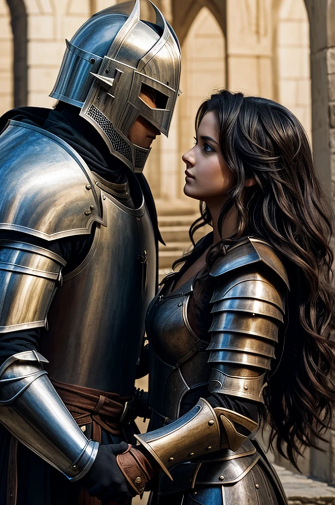 Female shapeshifter and male knight romance