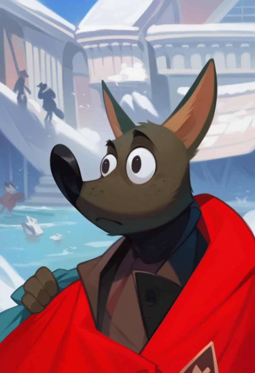 This fox as a charecter in suit