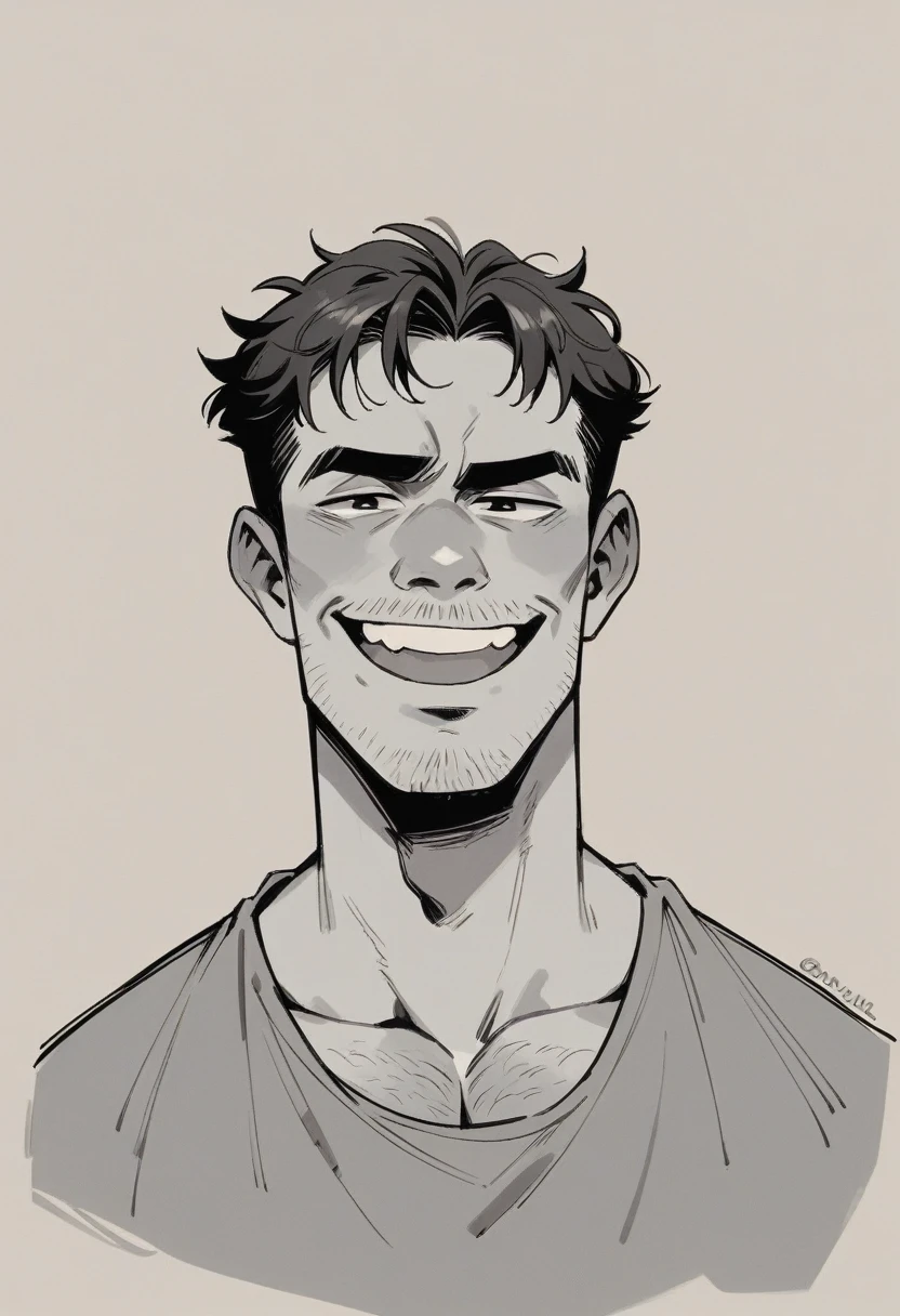 Will be a middle-aged man, the background is a big science observatory with a lot of big screens, smug expressions