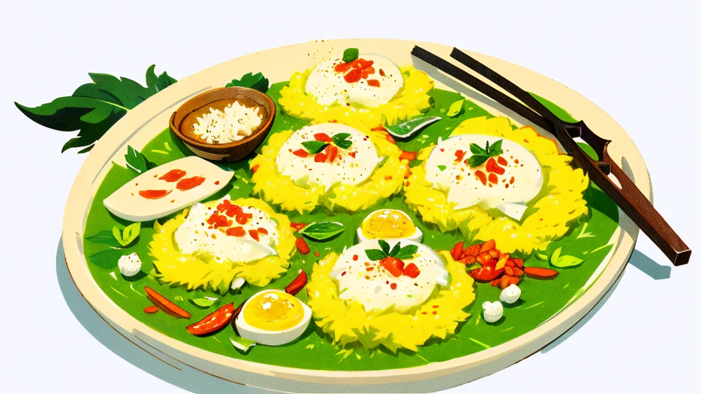 Infographics, simple illustrations Woodcut style

Stir-fried rice with basil, minced pork and fried egg
1. Prepare the ingredients: garlic, bird's eye chilli, basil leaves and steamed rice.

2. Fry fried eggs: Fry fried eggs in a pan.

3. Stir-fried minced pork with basil: Stir-fried with garlic and chili, stir-fried minced pork and adding basil leaves.

4. Serving: Serving minced pork with basil fried rice and fried eggs on a plate.