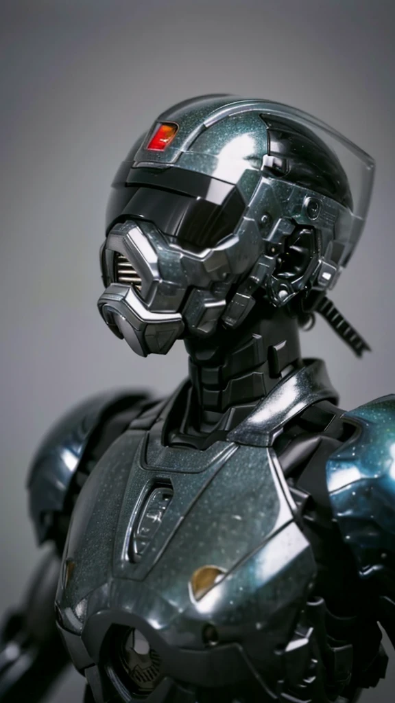 Textured skin, Very detailed, Attention to detail, high quality, 最high quality, High resolution, 1080P, hard disk, beautiful,(War Machine),beautifulサイボーグ女性,Mecha Cyborg Girl,Battle Mode,Girl with a mechanical body Black Hair Short Hair Boyish Dark green armor Sweaty and wet face (Being slammed into a wall)(Headgear breaks and flies off) (Debris flying away)Steam coming from the head Steam coming out of the whole body Painful expression Please open your mouth wide Snug-fitting headgear Black Inner Suit Full body portrait Gas mask with a long nozzle(front)