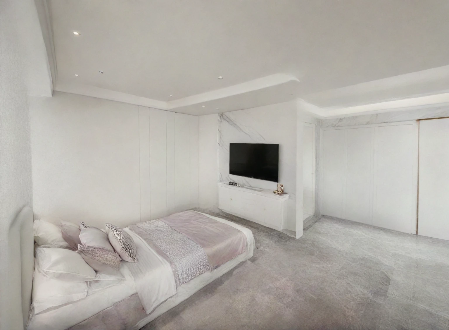 ,Masterpiece, Best quality,8K, Ultra-high resolution,When you step into the ((bedroom 1.3)) ,Immediately surrounded by a rich atmosphere of luxury. The space was covered with a soft white fluffy blanket,It is so comfortable,So much so that you can't help but indulge in it。Embellished with precious porcelain and white-off gold ornaments。Whenever it is late afternoon,The afterglow from the window spilled on the floor,Soft light and shadow are reflected,It was as if entering a dreamland.