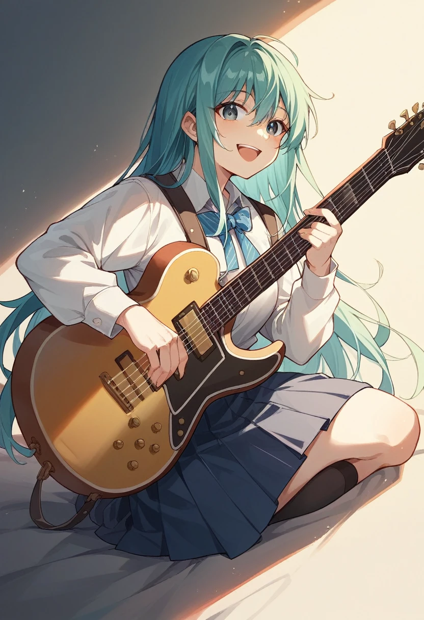 Kyoto Animation、6 strings、There are six pegs、smile、high school girl、Electric guitar、Fender Stratocaster、Big Stage、