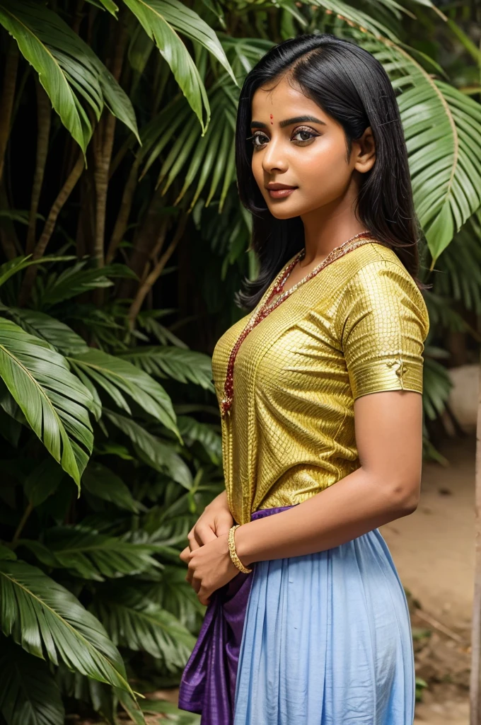 নির্জন দ্বীপের তীরে বিপ্লব ও তপনদ্বীপের তীরে নৌকা থেকে নেমে দাঁড়িয়ে আছেন বিপ্লব ও তপন, চারপাশে নির্জনতা ও রহস্যময় পরিবেশ।