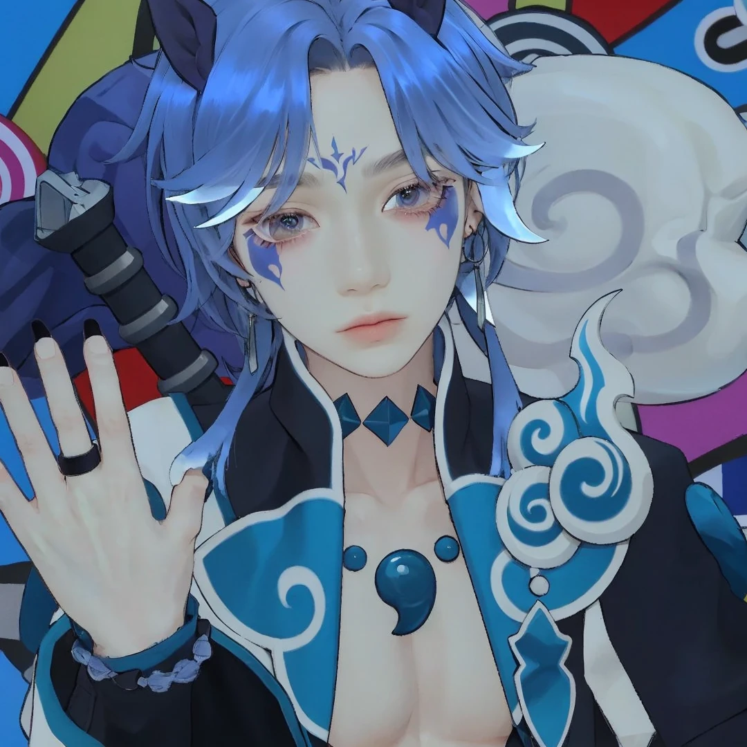Boy, gray hair, yellow eyes, sharp features, white skin, shirt, jacket