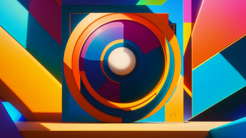 Desktop wallpaper, modern and stylish design, high resolution, 4K, vibrant colors, minimalist aesthetic, abstract patterns, geometric shapes, (extremely detailed CG unity 8k wallpaper, masterpiece, best quality, ultra-detailed), (best illumination, best shadow, an extremely delicate and beautiful)