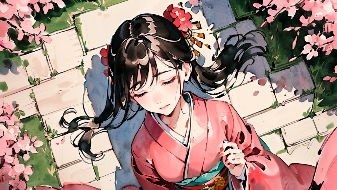 (((Oiran))),(((Oiran))),(((Oiran))),(((Oiran))),(((Prostitute))), (((Prostitute))), (((Prostitute))), (((Prostitute))), (((Prostitute))), (((Japanese painting))),(((Japanese painting))),(((Japanese painting))),(((Japanese painting))),(((Japanese painting))), (((Gentle expression))),(((Gentle expression))),(((Gentle expression))),(((Gentle expression))),(((Gentle expression))),(((Gentle expression))),(((Gentle expression))), (((On the ground))),(((On the ground))),(((On the ground))),(((On the ground))),(((On the ground))),(((On the ground))),(((On the ground))),(((On the ground))),(((On the ground))),(((On the ground))),(((On the ground))),(((On the ground))),(((On the ground))),(((On the ground))), (((Looking Down from Above:1.8))), ((((closed eyes )))),(((watching a Sakura))),Flashy kimono,hair ornaments, Scenery of Kyoto,(((low saturation))),(((low saturation))),(((low saturation))),(((low saturation))),(((low saturation))),(((low saturation))),(((low saturation))),(((night))),(((night))),(((night))),(((night))),(((night))),(((night))),(((night))),(((night))),(((night))),(((night))),(((night))),(((night))),(((night))),(((night))),(((night))),(((night))),(((night))),(((night))),(((night))),(((night))),(((night))),(((night))),(Lips are red:1.5)、 20-year-old, (((Ink Painting))),(((Ink Painting))),(((Ink Painting))),(((Ink Painting))),(((Ink Painting))),(((Ink Painting))),(((Ink Painting))), masterpiece, Highest quality, Very delicate and beautiful girl,Very delicate and beautiful, world masterpiece theater, Super detailed, Very detailedな, Highest quality,(((Pink kimono)))。(((Pink kimono)))。(((Pink kimono)))。(((Pink kimono)))。(((Pink kimono)))。(((Pink kimono)))。(((Pink kimono)))。(((Pink kimono)))。(((Pink kimono)))。 (((Black Hair))), (((Black Hair))), (((Black Hair))), (((Cherry tree))), (((Cherry tree))), (((Cherry tree))), (((Cherry tree))), (((Upper Body))), (((Upper Body))), (((Upper Body))), (((Upper Body))), (((Upper Body))), (((Upper Body))), High resolution, Very detailed,5 girls, Highest quality,  masterpiece, Highest quality, Accuracy, A woman in her twenties from the late Edo period.。(((赤いFlashy kimono)))。 。彩度の低い古いJapanese paintingのスタイルでは、The women look like modern anime characters..、She has a bit of Kabuki makeup on..。Strong 2D feel。。background, たくさんの花びらが散っている大きなCherry tree、