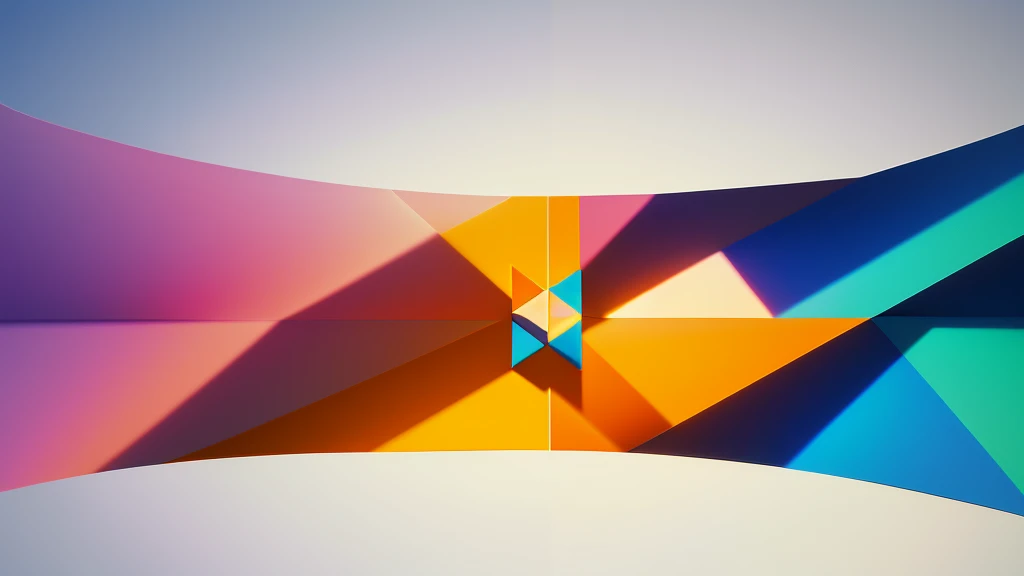 Desktop wallpaper, modern and stylish design, high resolution, 4K, vibrant colors, minimalist aesthetic, abstract patterns, geometric shapes, (extremely detailed CG unity 8k wallpaper, masterpiece, best quality, ultra-detailed), (best illumination, best shadow, an extremely delicate and beautiful)