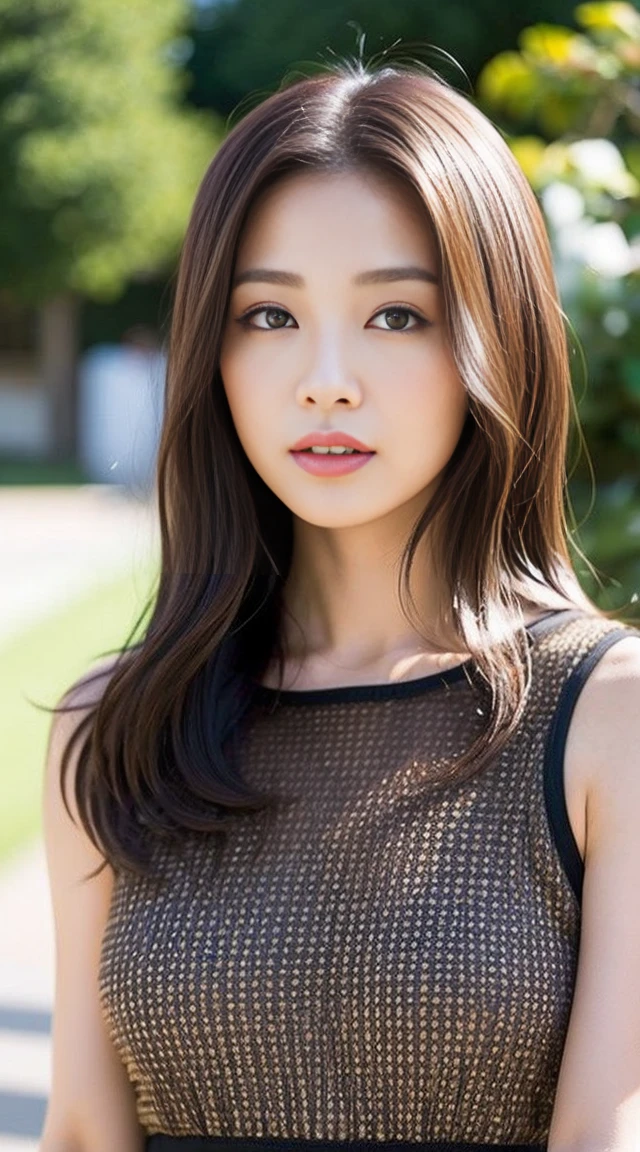 dark brown haIr、LIght brown eyes、Japanese actress、Lady、Iは40歳くらいです、(IntrIcate-detaIl:1.2)、(top-qualIty:1.4)、 (超A hIgh resolutIon:1.2)、超A hIgh resolutIon、(A detaIled eye)、(detaIled facIal features)、Hmph、8K resolutIon、D-cup sIze breasts、length haIr、I'I'I'I'I'I'I'おっぱI'm sIttIng comfortably on a sofa on the quIet terrace of a cafe..、RelaxIng、LeanIng on the backrest、Black One PIece Lounge Set LeIsure Wear,Full body photo、Head to toe shot、