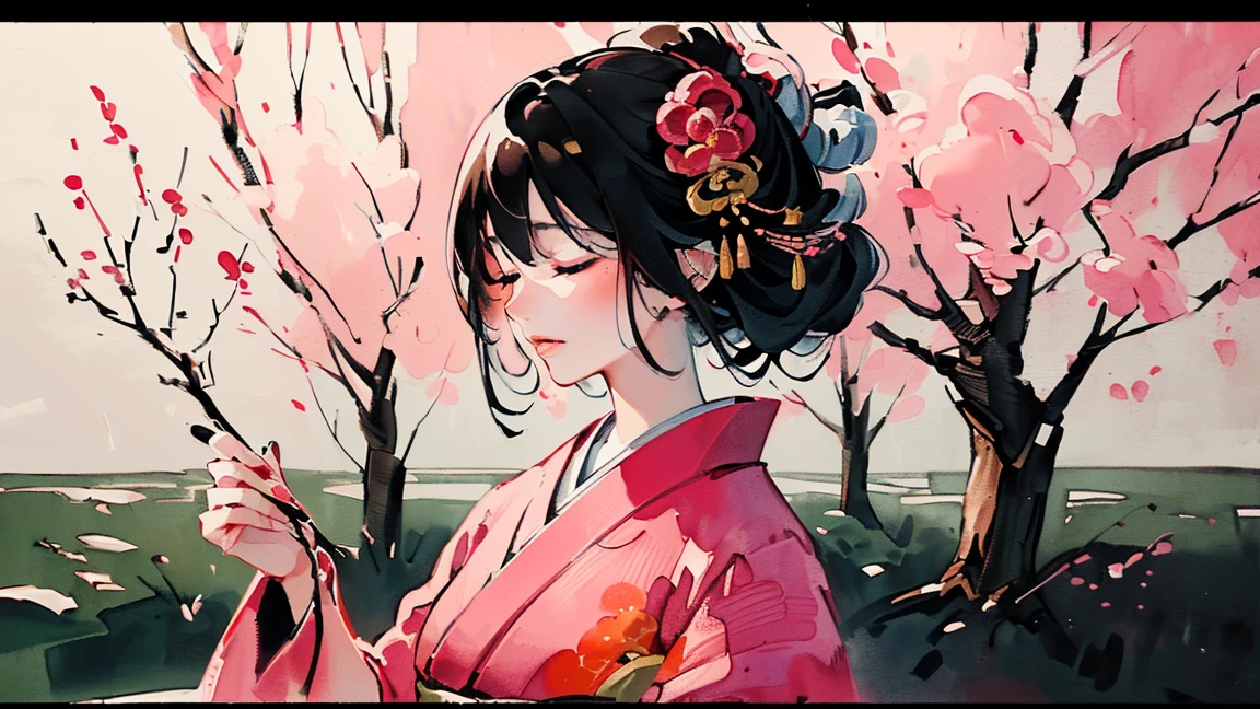 (((Oiran))),(((Oiran))),(((Oiran))),(((Oiran))),(((Prostitute))), (((Prostitute))), (((Prostitute))), (((Prostitute))), (((Prostitute))), (((Japanese painting))),(((Japanese painting))),(((Japanese painting))),(((Japanese painting))),(((Japanese painting))), (((Gentle expression))),(((Gentle expression))),(((Gentle expression))),(((Gentle expression))),(((Gentle expression))),(((Gentle expression))),(((Gentle expression))), (((On the ground))),(((On the ground))),(((On the ground))),(((On the ground))),(((On the ground))),(((On the ground))),(((On the ground))),(((On the ground))),(((On the ground))),(((On the ground))),(((On the ground))),(((On the ground))),(((On the ground))),(((On the ground))), ((((closed eyes )))),Flashy kimono,hair ornaments, Scenery of Kyoto,(((low saturation))),(((low saturation))),(((low saturation))),(((low saturation))),(((low saturation))),(((low saturation))),(((low saturation))),(((night))),(((night))),(((night))),(((night))),(((night))),(((night))),(((night))),(((night))),(((night))),(((night))),(((night))),(((night))),(((night))),(((night))),(((night))),(((night))),(((night))),(((night))),(((night))),(((night))),(((night))),(((night))),(Lips are red:1.5)、 20-year-old, (((Ink Painting))),(((Ink Painting))),(((Ink Painting))),(((Ink Painting))),(((Ink Painting))),(((Ink Painting))),(((Ink Painting))), masterpiece, Highest quality, Very delicate and beautiful girl,Very delicate and beautiful, world masterpiece theater, Super detailed, Very detailedな, Highest quality,(((Pink kimono)))。(((Pink kimono)))。(((Pink kimono)))。(((Pink kimono)))。(((Pink kimono)))。(((Pink kimono)))。(((Pink kimono)))。(((Pink kimono)))。(((Pink kimono)))。 (((Black Hair))), (((Black Hair))), (((Black Hair))), (((Cherry tree))), (((Cherry tree))), (((Cherry tree))), (((Cherry tree))), (((Upper Body))), (((Upper Body))), (((Upper Body))), (((Upper Body))), (((Upper Body))), (((Upper Body))), High resolution, Very detailed,5 girls, Highest quality,  masterpiece, Highest quality, Accuracy, A woman in her twenties from the late Edo period.。(((赤いFlashy kimono)))。 。彩度の低い古いJapanese paintingのスタイルでは、The women look like modern anime characters..、She has a bit of Kabuki makeup on..。Strong 2D feel。。background, たくさんの花びらが散っている大きなCherry tree、
