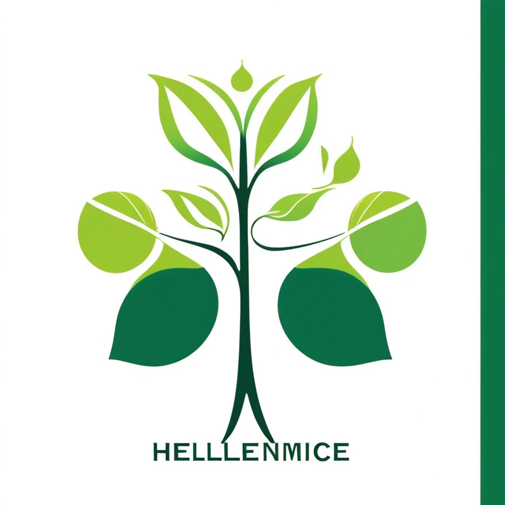 Créer un logo moderne et minimaliste pour l'Hellénisme Rationaliste (HR). Le logo doit inclure la chouette d'Athéna, une branche d'olivier, le soleil, la lune et un atome. Utilisez des couleurs vertes, dorées et argentées pour représenter l'harmonie entre la nature, la tradition et la science. Le design doit être élégant et significatif, reflétant l'union entre l'ancienne sagesse grecque et la rationalité moderne.