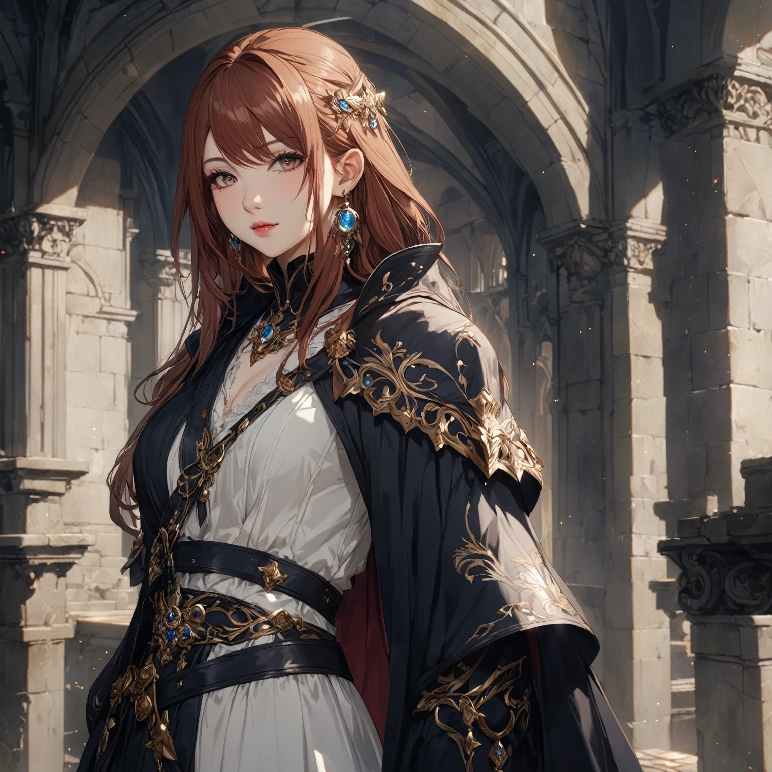 masterpiece, best quality, 1 girl, female focus, solo, Fantasy aesthetics, Highly detailed, shadowverse style