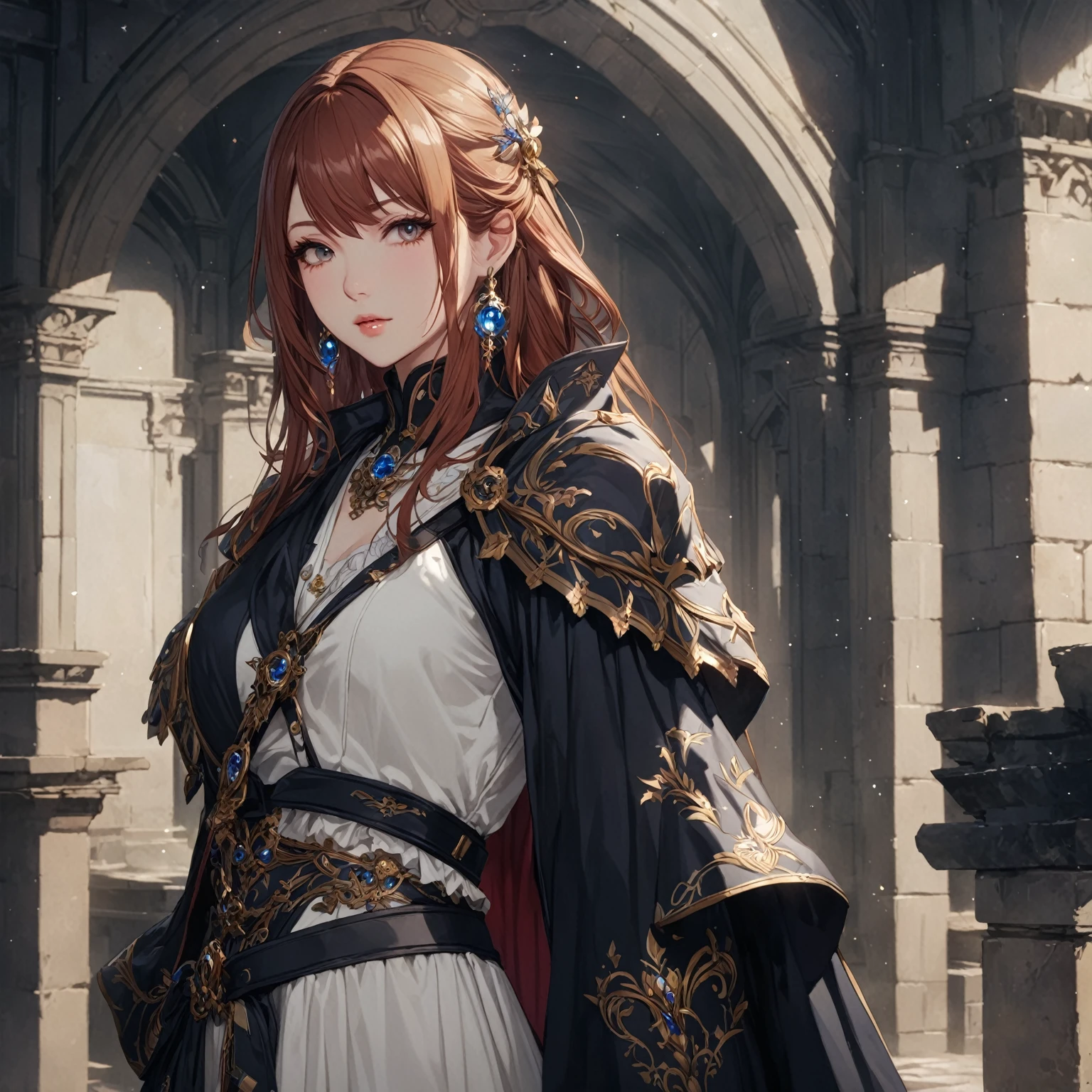 masterpiece, best quality, 1 girl, female focus, solo, Fantasy aesthetics, Highly detailed, shadowverse style