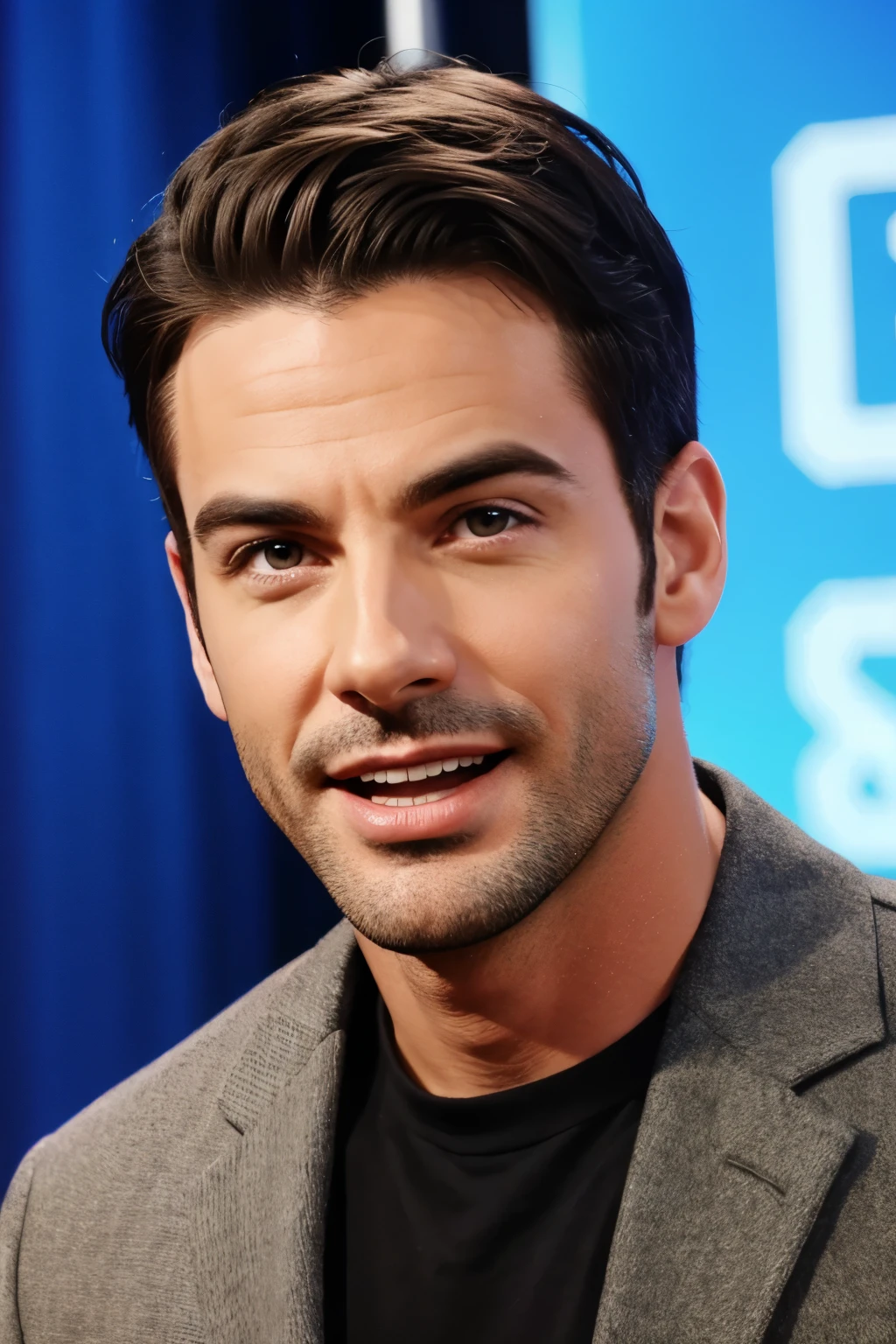 Attractive comedy man