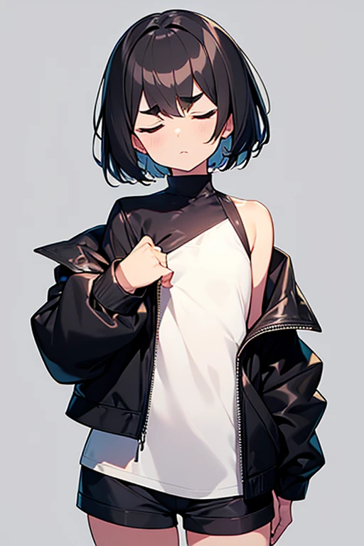 tits、Shyness、Light clothing、underwear、tears