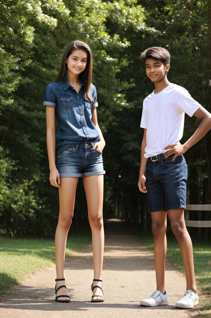 Make a with very tall legs standing up.