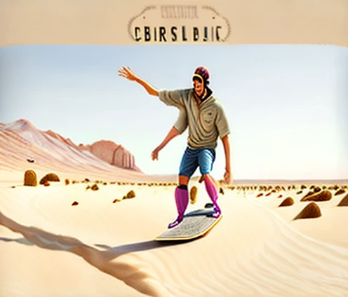 Carl Brutananadilewdki riding Skateboard on Graveyard at Desert 