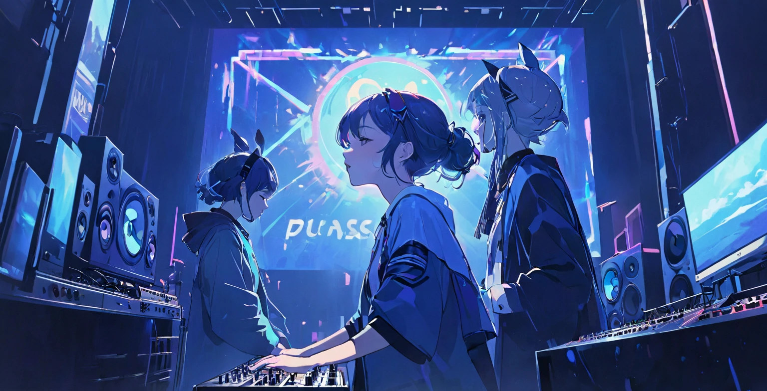 レコーディングスタジオでsound楽をミックスしている DJ のアニメ風画像, praise hip hop, Chill Hop, quiet, praise giRl, praise, quiet beauty, praise album aRt, sound, R&b, praise feel, praise aRt, Beasts, Gwaiz, praise giRl aesthetic, Lo-Fi, praise poRtRait