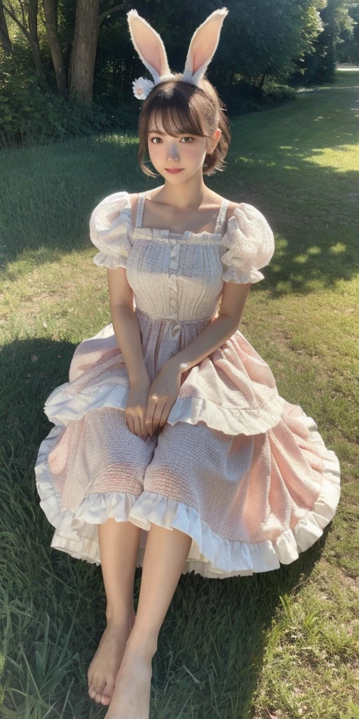 there is a woman taking a picture of herself in a mirror, frilly outfit, full body cute young lady, cutecore, in dress, full body picture, 1 8 yo, rococo ruffles dress, hot girl, katelynn mini cute style, photo of slim girl model, outfit photo, intriguing outfit, flower butterfly vest