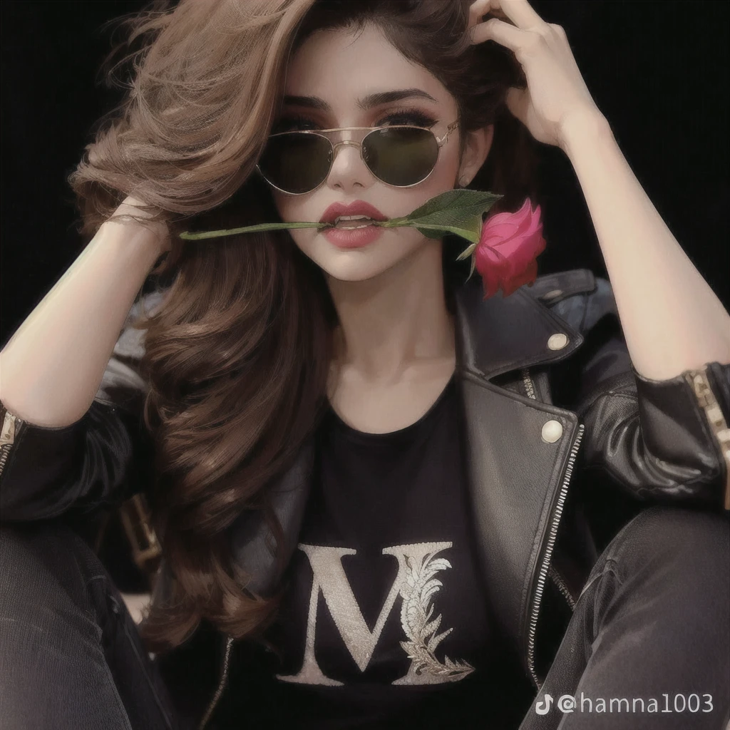masterpiece, high quality,1girl,solo,middle breast , short hair, (hair between eyes),(00BFFE pixie cut), Bat wings, Disappointed face,(Embroidered sweater, Cropped flare jeans, Leather blazer)