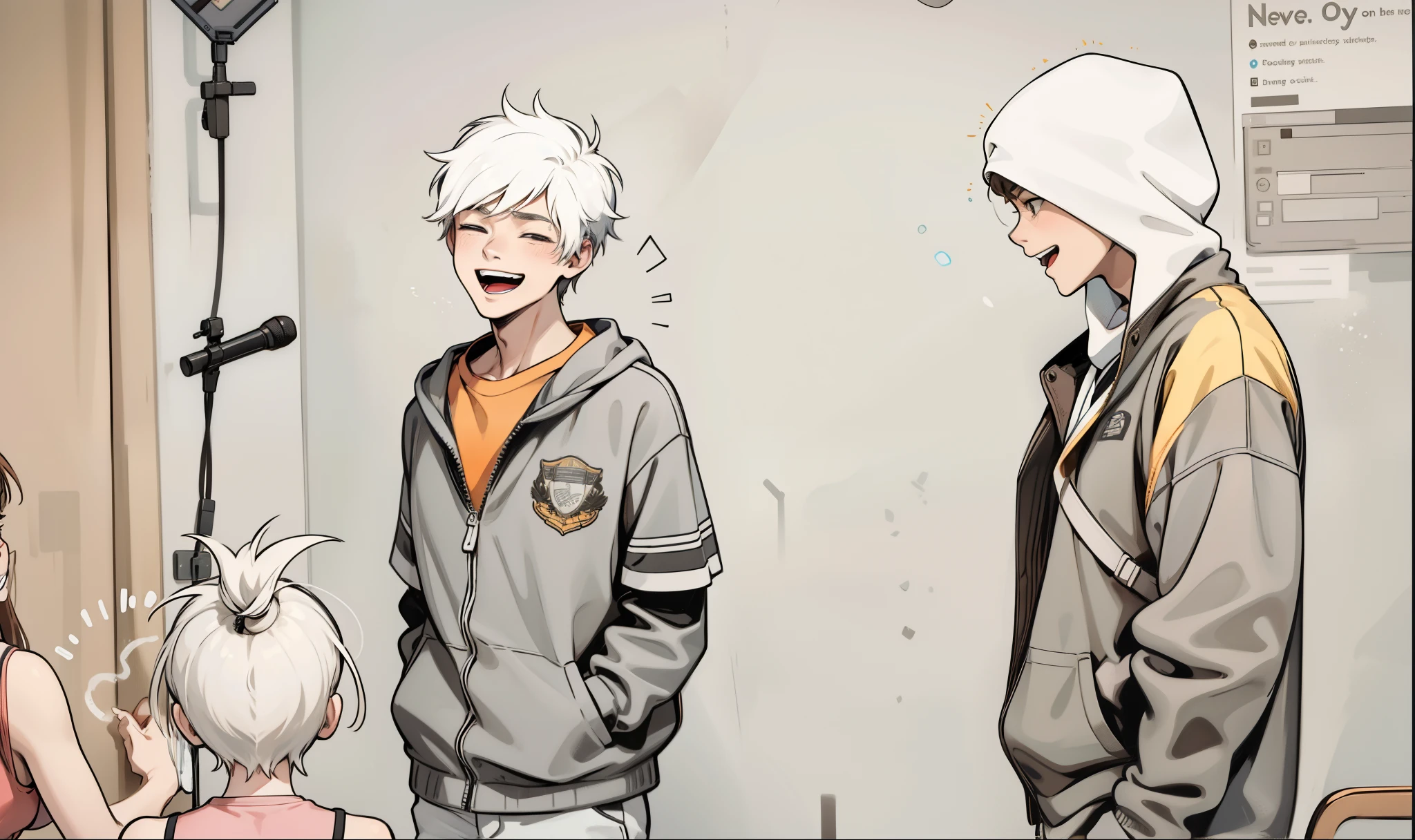 there are two 16 year old teenagers laughing