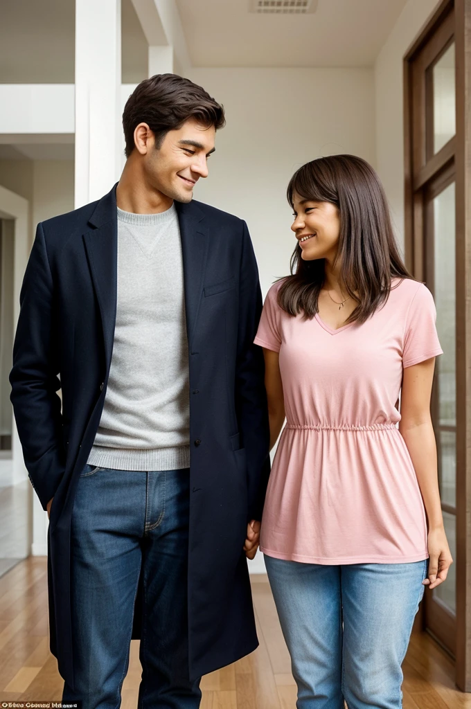 male height of 5’3" and a female height of 4’7":
A charming couple stands side-by-side, showcasing their endearing height difference. The man, standing tall at 5’3", gently gazes down at his partner, who measures a delightful 4’7". Their contrasting statures create an adorable and affectionate visual, highlighting the beauty in diversity and the power of love that transcends physical attributes. This heartwarming image celebrates the unique bond between two individuals who have found comfort and joy in each other’s company, regardless of their varying heights.