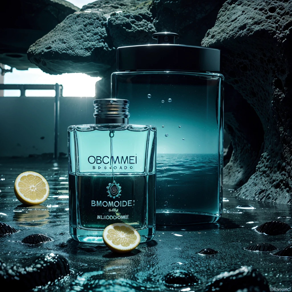 Citrus, aquatic perfume of the brand BIOCOSMED. Der Name ist BLACK OCEAN