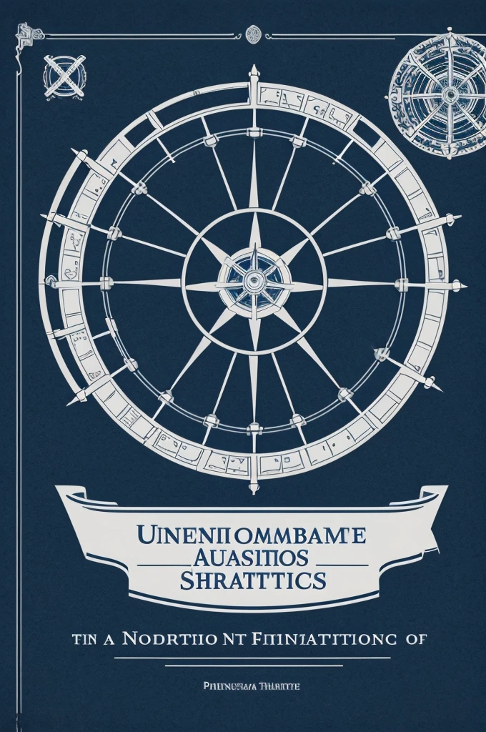 "Create an image for the Faculty of Business Administration that prominently features a ship's wheel as its symbol. The design should convey professionalism, leadership, and a forward-thinking approach. Incorporate elements that suggest innovation, strategy, and global connectivity. The color scheme should be modern and sophisticated, with a focus on blues and greys to represent trust and stability."

