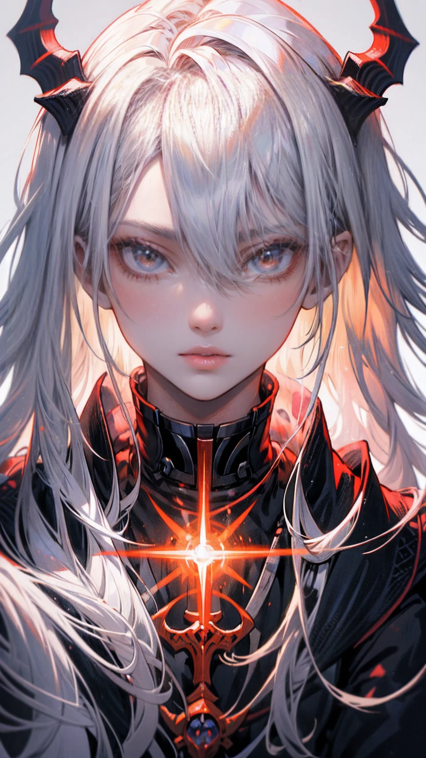 anime - style image of a boy with white hair holding a fan, white haired deity, handsome japanese demon boy, handsome guy in demon slayer art, onmyoji portrait, beautiful male god of death, trending on artstation pixiv, detailed anime character art, onmyoji detailed art, stunning anime face portrait, with white long hair, zerochan art, anime illustration