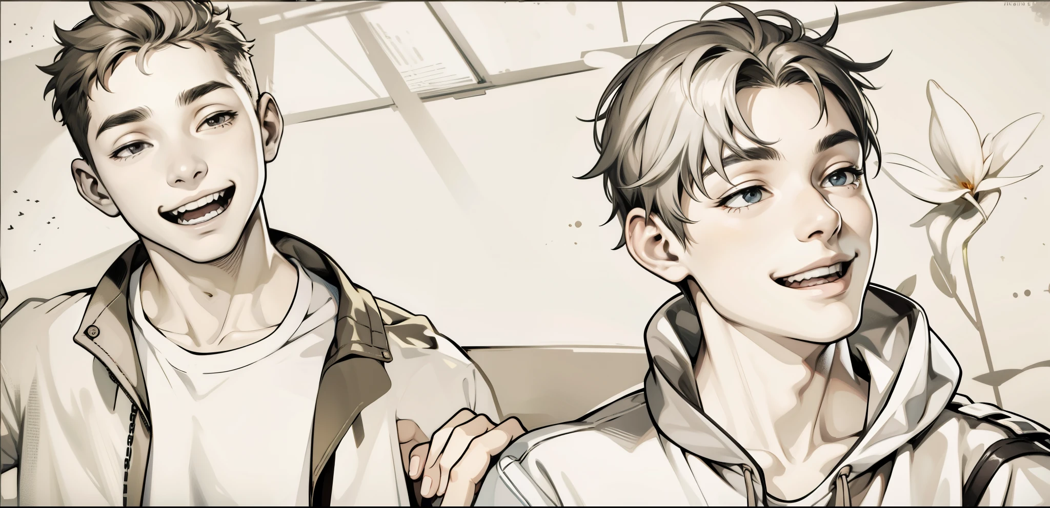 there are two boys