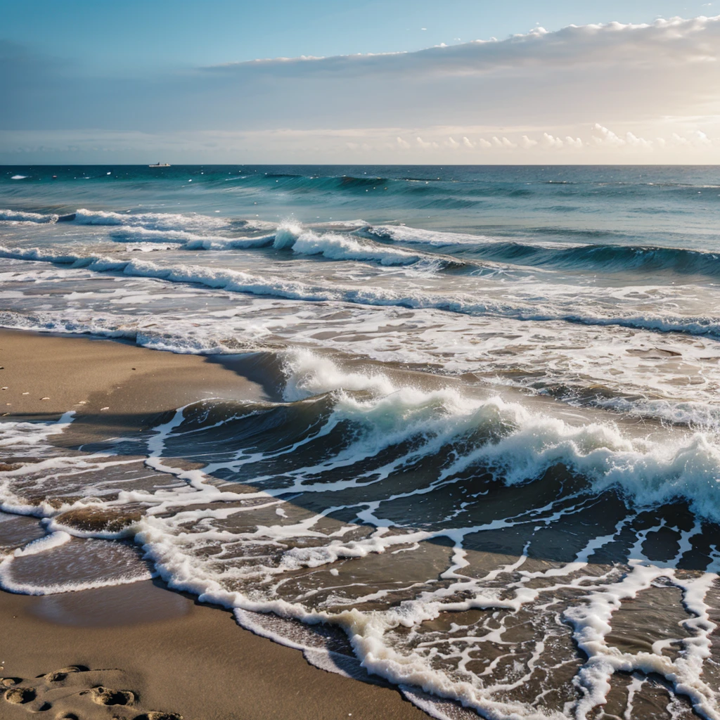 Beach with waves