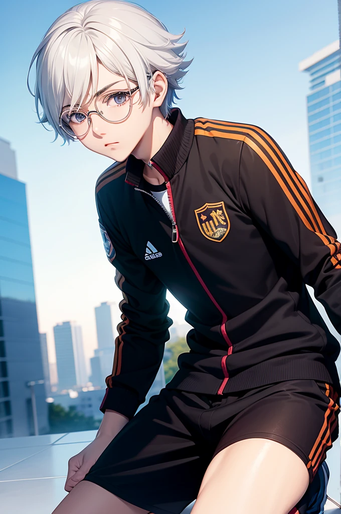 Ren Amamiya Persona,menino anime,soccer uniform , eyeglass
