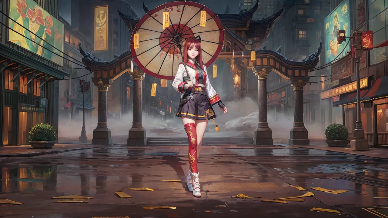Realistic, Kagura from Mobile legends, ultra detail, high quality, masterpiece, ultra hd, perfect face, perfect detail, fokus high detail, detail face, smile