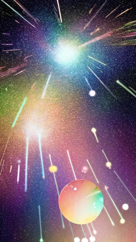 Bright and positive atmosphere Colorful constellations and planets Sparkling effects Traditional Japanese design elements(Japanese Pattern、flowers, etc.) Soft pastel colors, cute illustrations