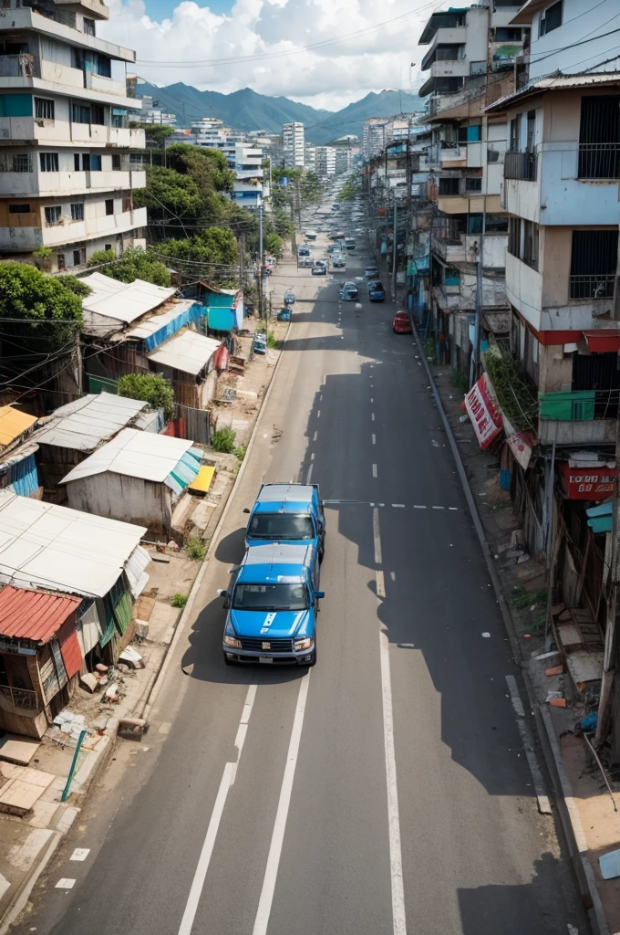 Police chase in the favela 