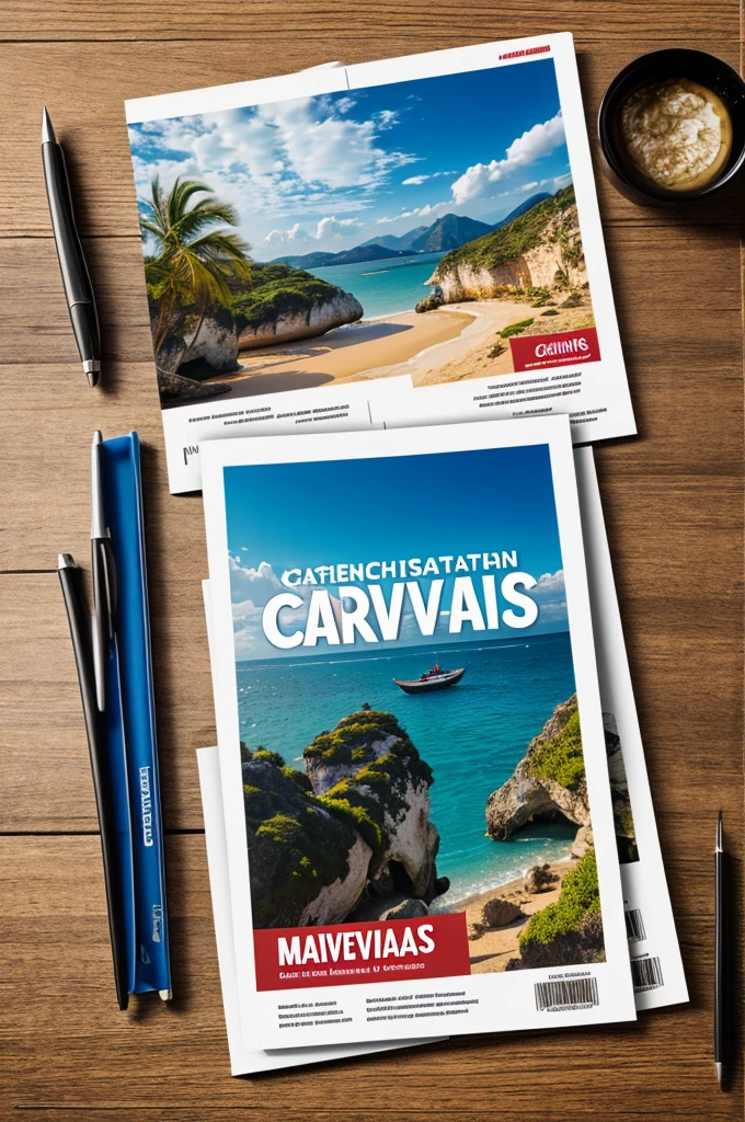 Create logo for a tourist magazine with the name marvelas catrachas