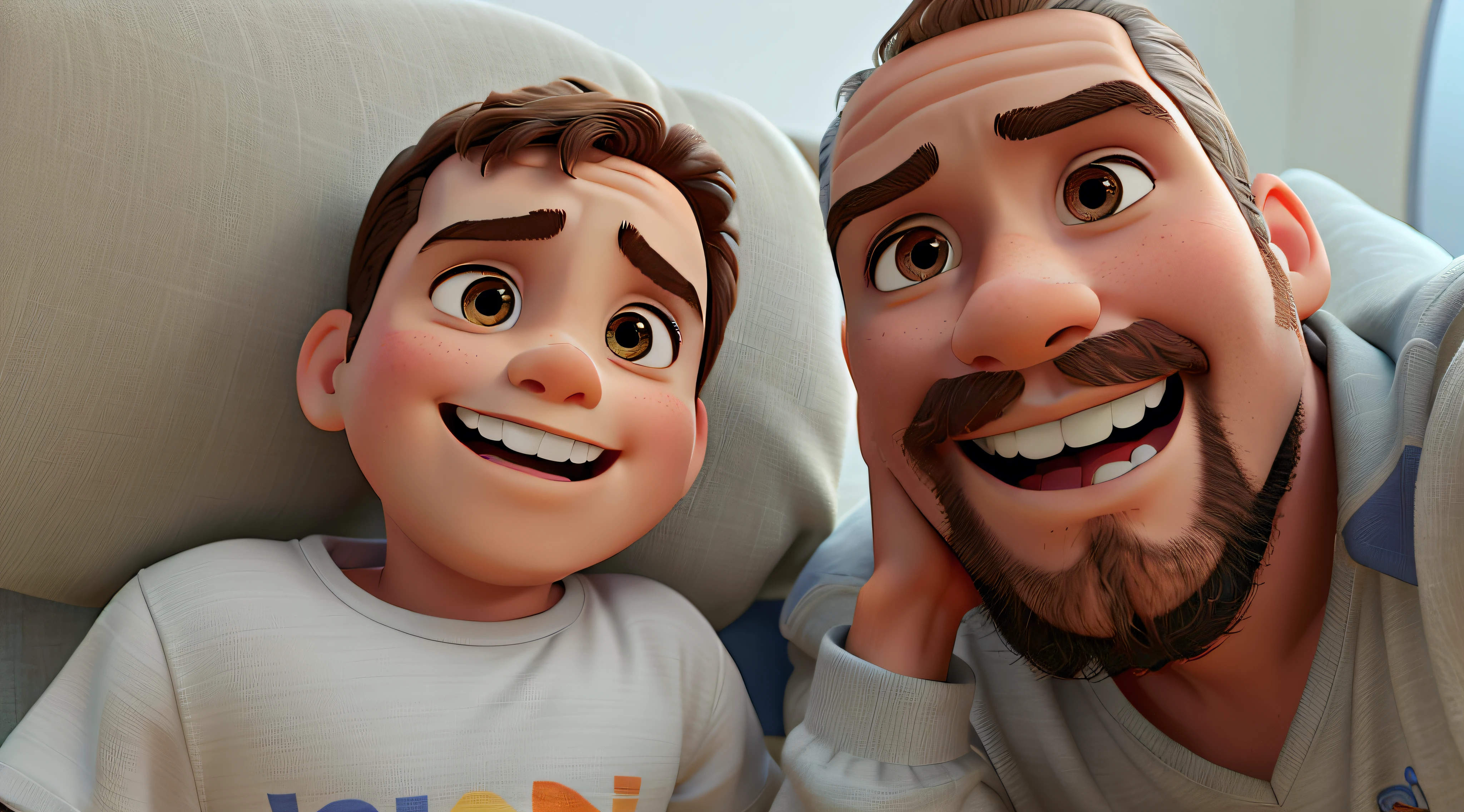 A  and a man in the style of Disney Pixar, high qualiy, best qualityer